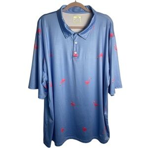 Obnoxious Golf Flamingo Performance Polo Shirt Men’s 3X